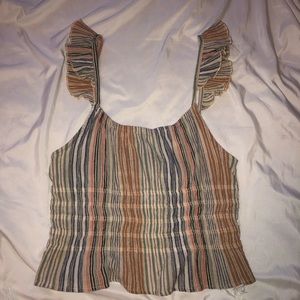 Striped crop top